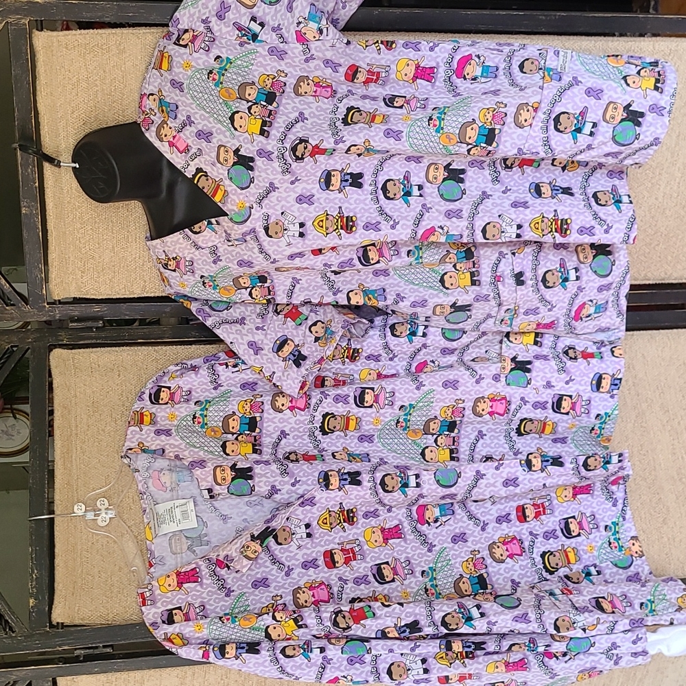 Scrub jacket and scrub top